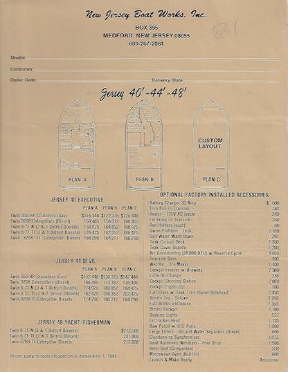Jersey 1980s Brochure