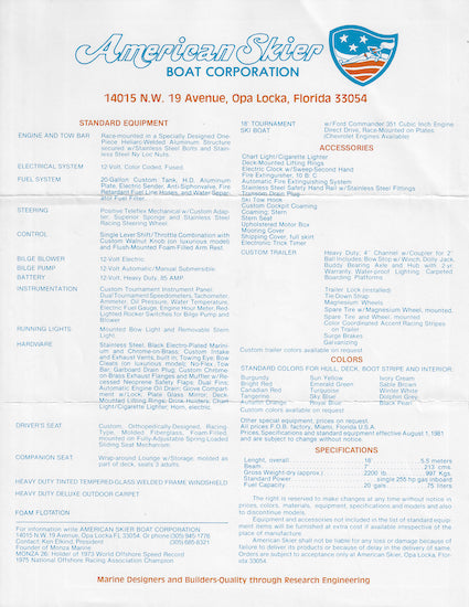 American Skier Tournament 18 Brochure