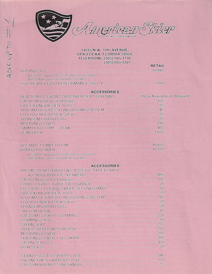 American Skier Volante 6.3 Brochure