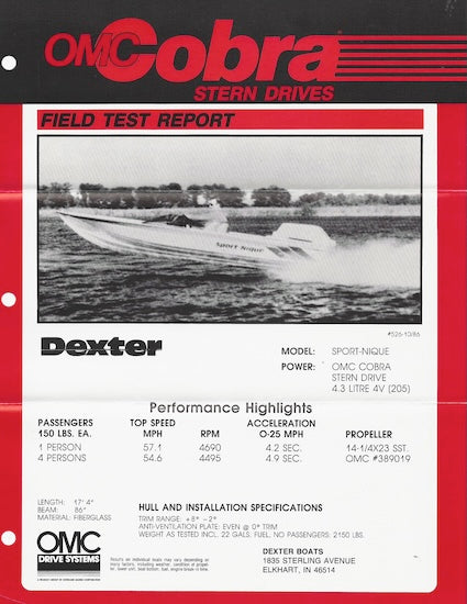 Dexter Sport-Nique Brochure