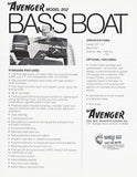 Cee Bee Bass Boat Model 202 Brochure