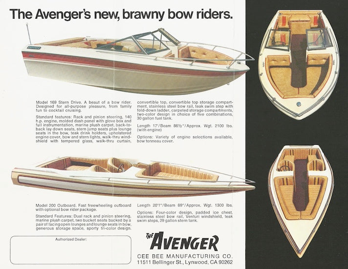 Cee Bee Bowrider Brochure