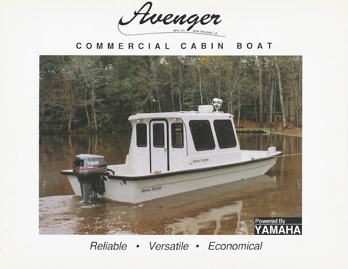 Avenger Commercial Cabin Boat Brochure