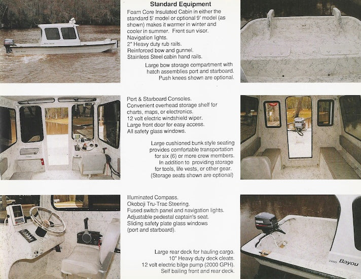 Avenger Commercial Cabin Boat Brochure