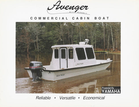 Avenger Commercial Cabin Boat Brochure
