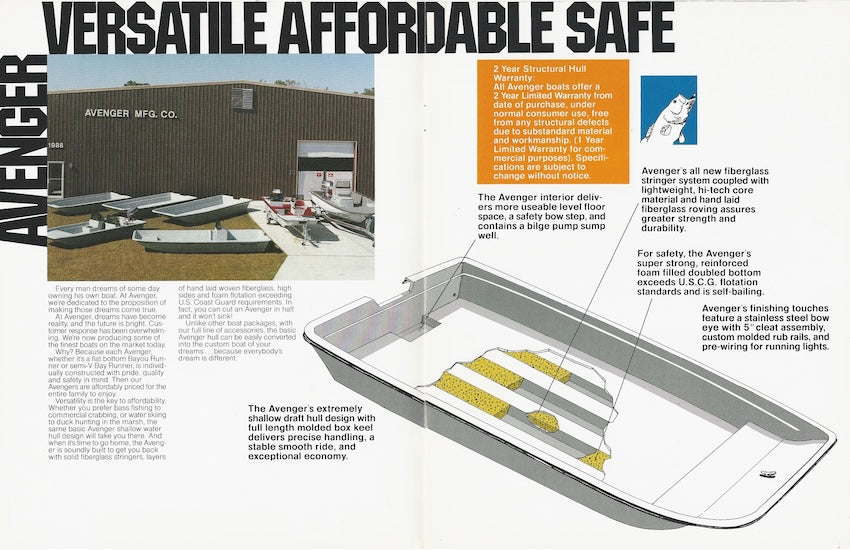 Avenger 1990 Brochure