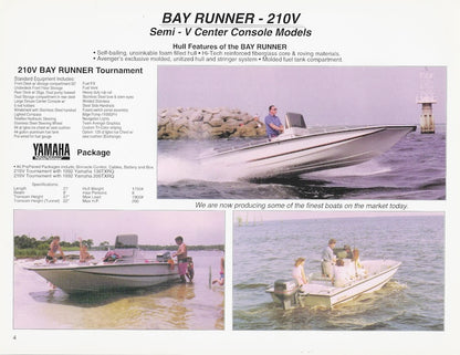 Avenger 1992 Bay Runner Brochure