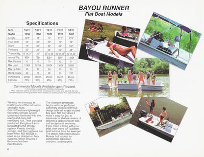 Avenger 1992 Bay Runner Brochure