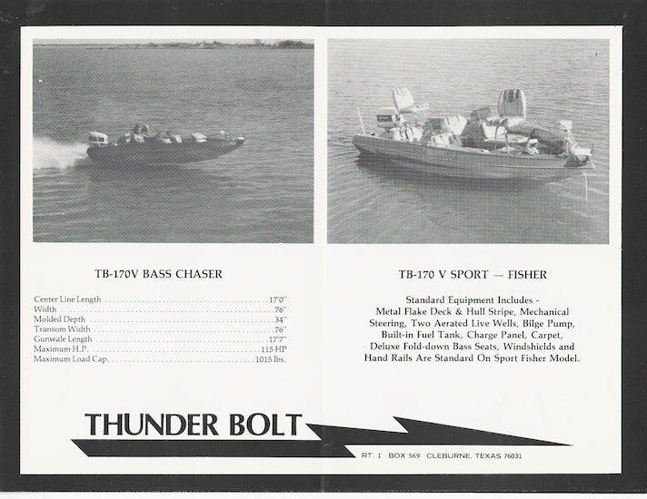 Thunderbolt 1980s Brochure
