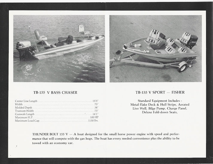 Thunderbolt 1980s Brochure