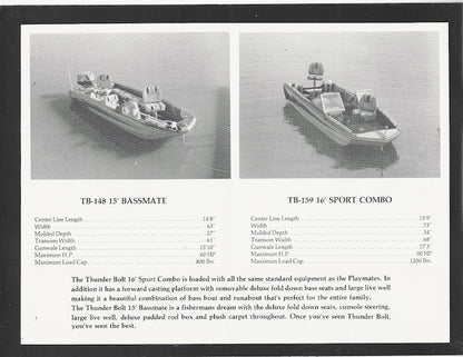 Thunderbolt 1980s Brochure
