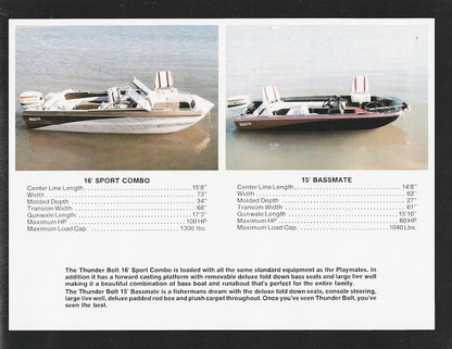 Thunderbolt 1980s Brochure