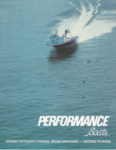Performance Plus 1980s Bass Boat Brochure