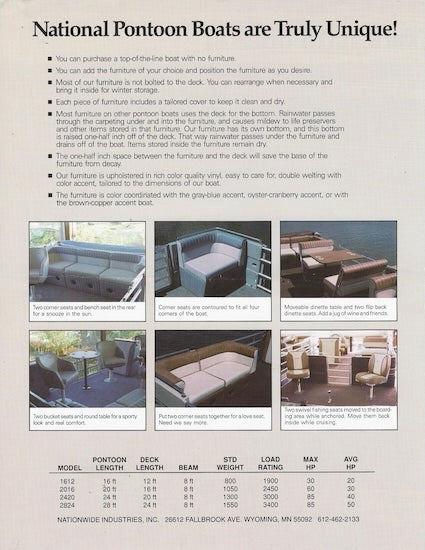 National Pontoon Brochure