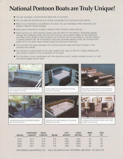 National Pontoon Brochure
