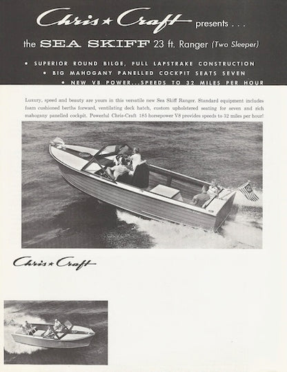 Chris Craft Sea Skiff Ranger 23 Specification Brochure