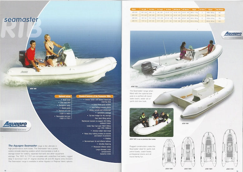 Aquapro 2004 Inflatables Brochure
