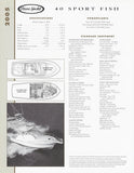Ocean 40 Sport Fish Specification Brochure