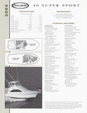 Ocean 40 Super Sport Specification Brochure