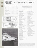 Ocean 43 Super Sport Specification Brochure