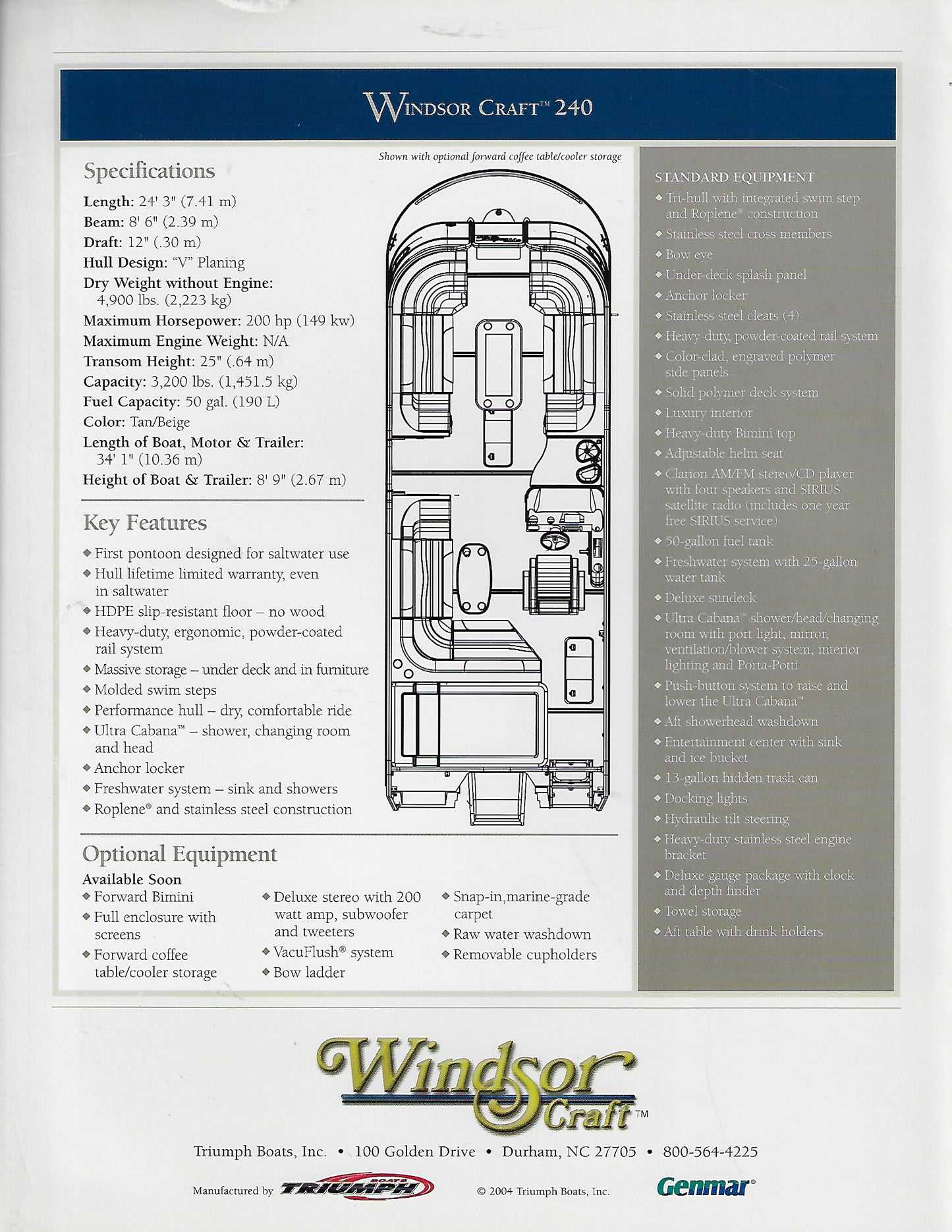 Windsor Craft 240 Brochure