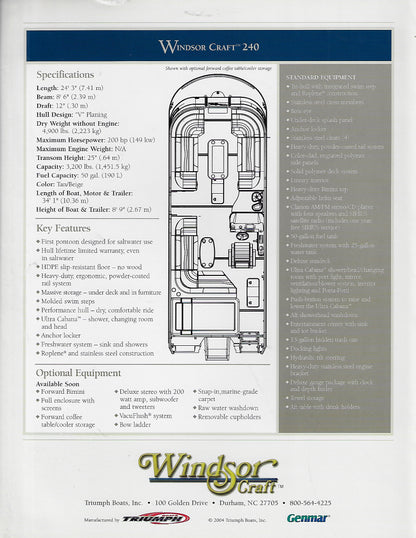 Windsor Craft 240 Brochure