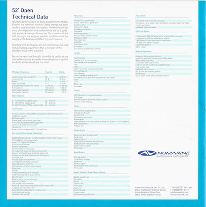 Numarine 52 Open Brochure