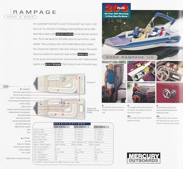 Crestliner 1999 Brochure