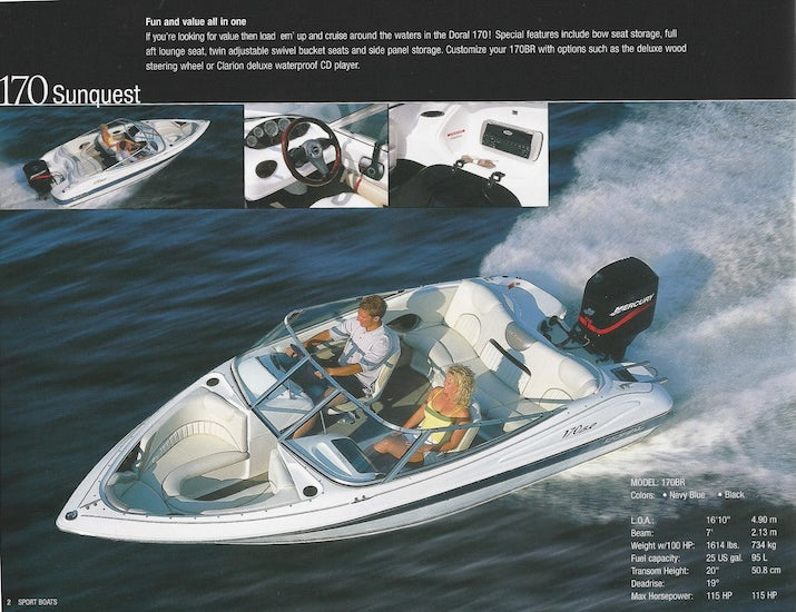 Doral 2004 Sport Boats Brochure