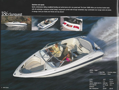 Doral 2004 Sport Boats Brochure
