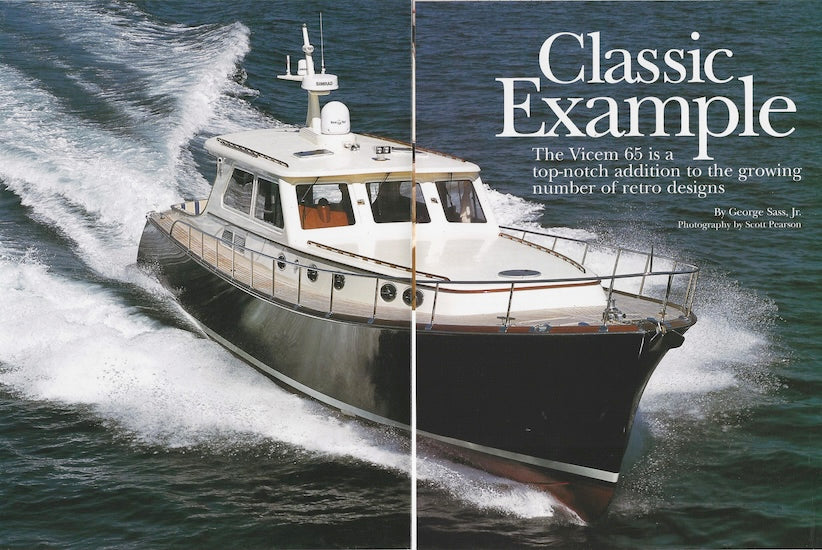 Vicem 65 Motor Yacht Yachting Magazine Reprint Brochure