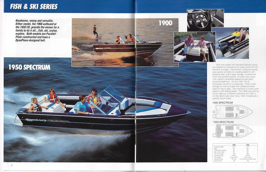 Blue Fin 1991 Spectrum Brochure
