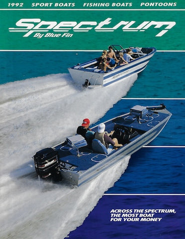 Blue Fin 1992 Spectrum Poster Brochure