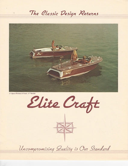 Elite Craft 1983 Boat Brochure Package