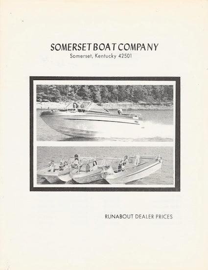 Somerset 1981/82 Glassports Price List