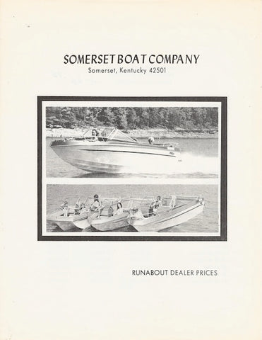 Somerset 1981/82 Glassports Price List