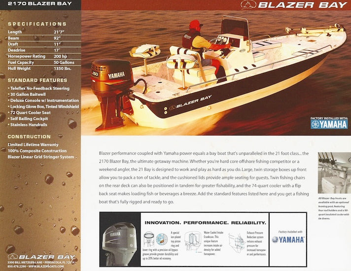 Blazer Bay 2170 Brochure
