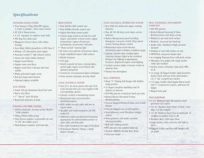 Sabreline 38 Express Hardtop Launch Brochure
