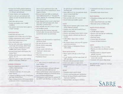 Sabreline 38 Express Hardtop Launch Brochure