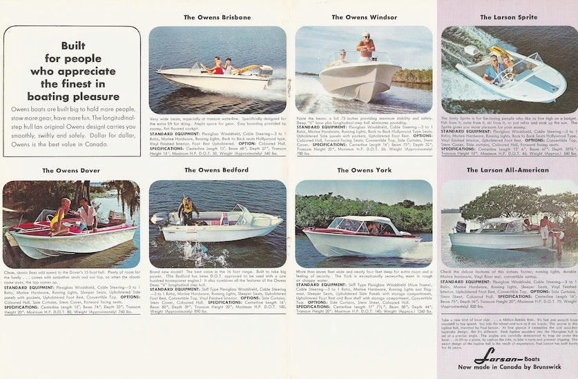 Owens 1960s Canada Brochure