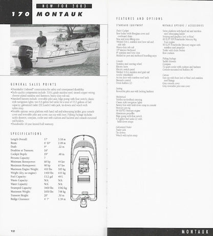 Boston Whaler 2003 Sales Handbook