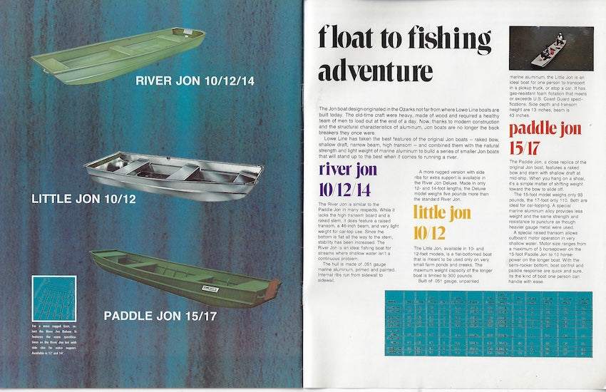 Lowe 1976 Brochure