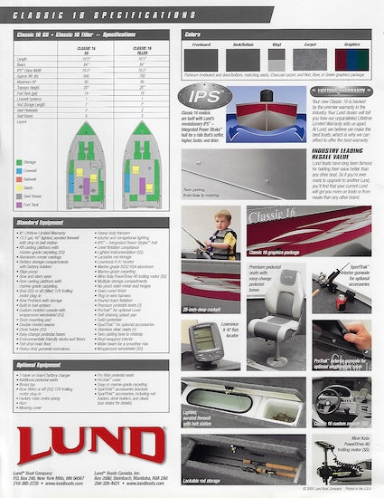 Lund Classic 16 Brochure