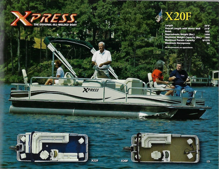 Aluma Weld 2005 Xpress Pontoon Boats Brochure