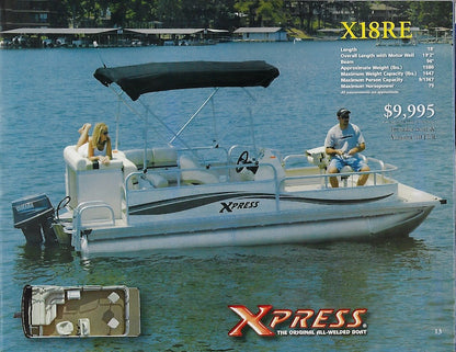 Aluma Weld 2005 Xpress Pontoon Boats Brochure