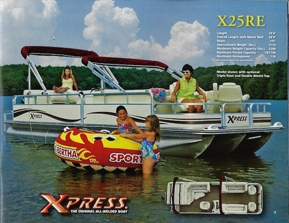 Aluma Weld 2005 Xpress Pontoon Boats Brochure