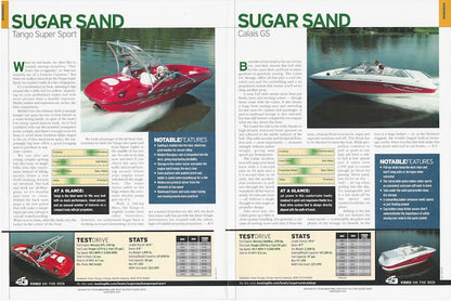 Sugar Sand Tango & Calais Boating Life Magazine Reprint Brochure