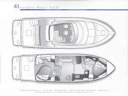Carver 41 Cockpit Motor Yacht Preliminary Brochure