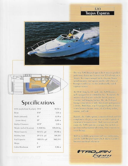 Trojan 320 Specification Brochure