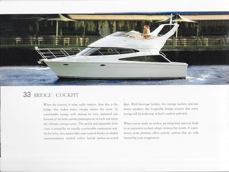 Carver 33 Super Sport Brochure
